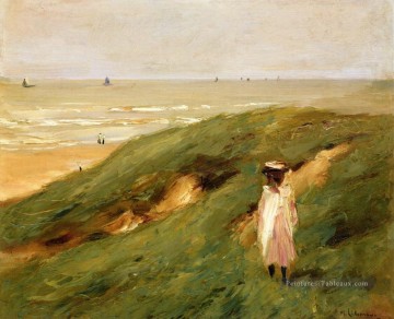  une - dune près de Nordwijk avec enfant 1906 Max Liebermann impressionnisme allemand